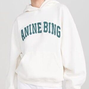 ANINE BING WHITE HOODIE